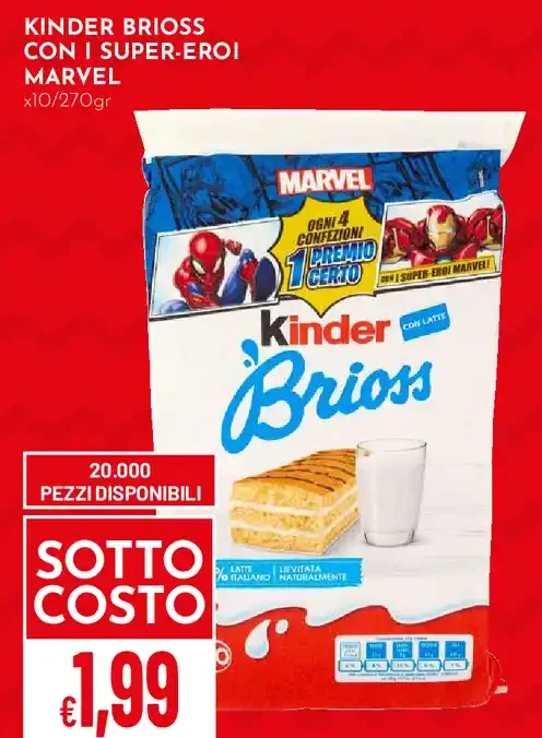 Kinder Brioss con i Super-Eroi Marvel