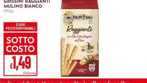 Grissini Raggianti Mulino Bianco