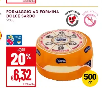 Formaggio ad forma dolce sardo