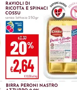 Ravioli di Ricotta e Spinaci Cossu
