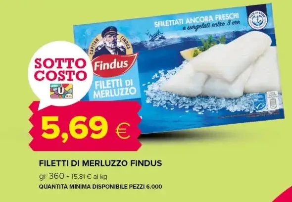 Filetti di merluzzo Findus
