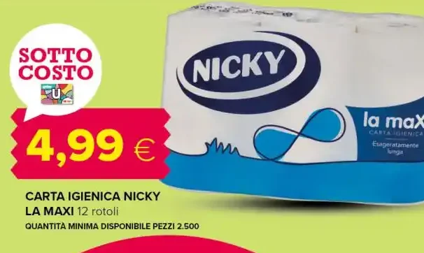 Carta igienica Nicky La Maxi
