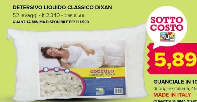 Guanciale in 100% fiocco di memory