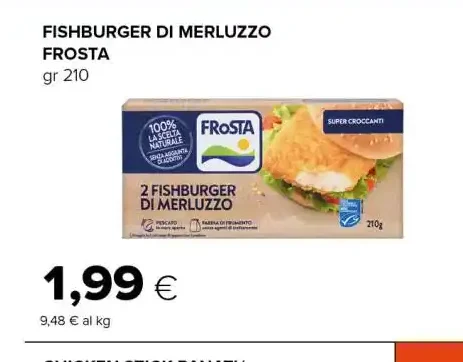 Fishburger di merluzzo Frosta
