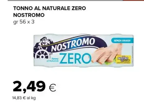 Tonno al naturale Zero Nostromo