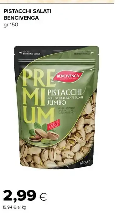 Pistacchi salati Bencivenga