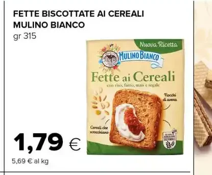 Fette biscottate ai cereali Mulino Bianco