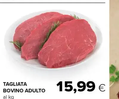 tagliata bovino adulto