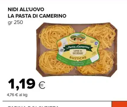 Nidi all'uovo La Pasta di Camerino