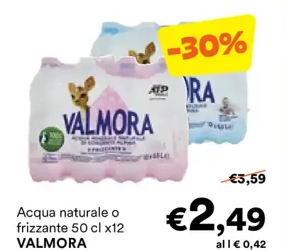 Acqua naturale o frizzante
