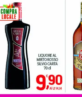 Liquore al mirto rosso Silvio Carta