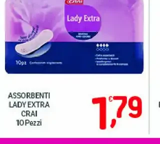 Assorbenti Lady Extra Crai