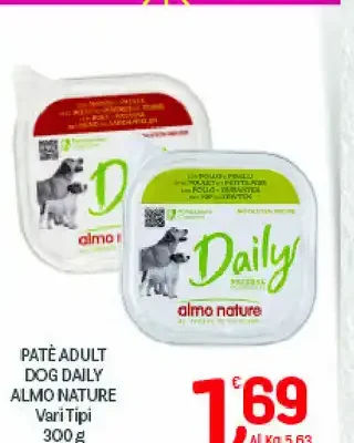 Paté adult dog Daily Almo Nature
