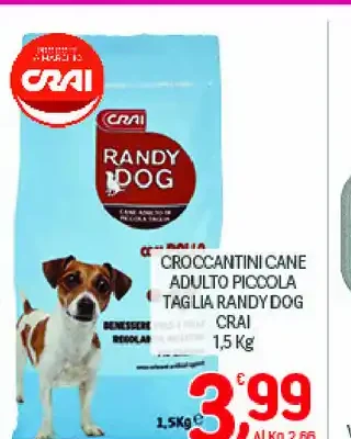 Croccantini cane adulto piccola taglia Randy Dog