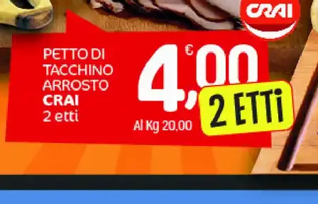 Petto di tacchino arrosto Crai