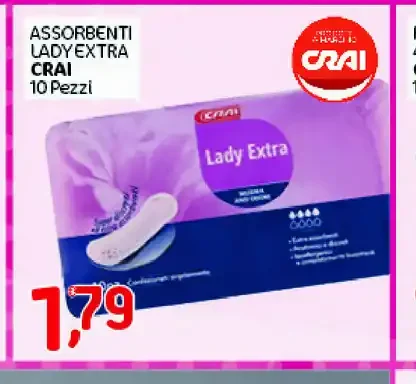 Assorbenti Lady Extra Crai