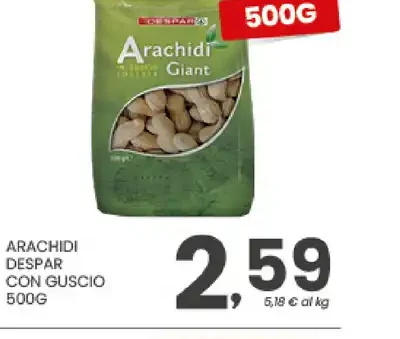 Arachidi Despar con guscio