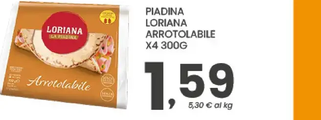 Piadina arrotolabile