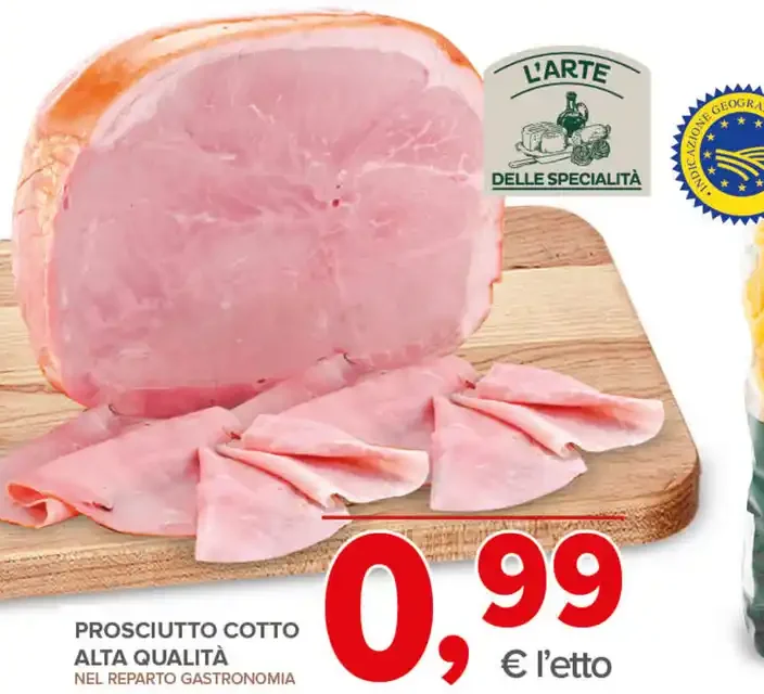 Prosciutto cotto alta qualità
