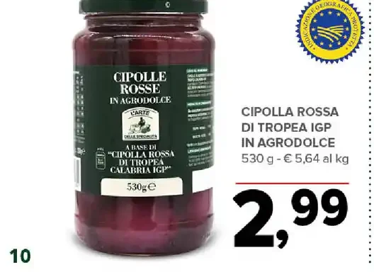 Cipolla rossa di Tropea IGP in agrodolce