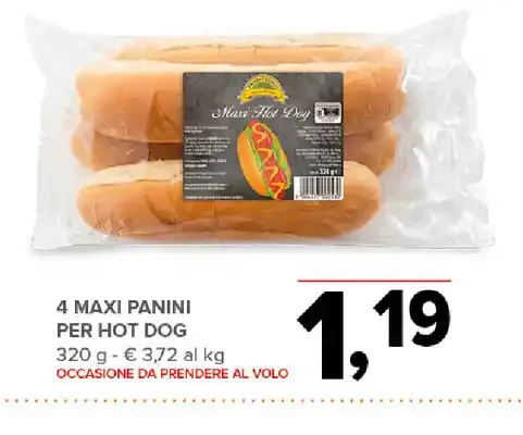 Maxi panini per hot dog