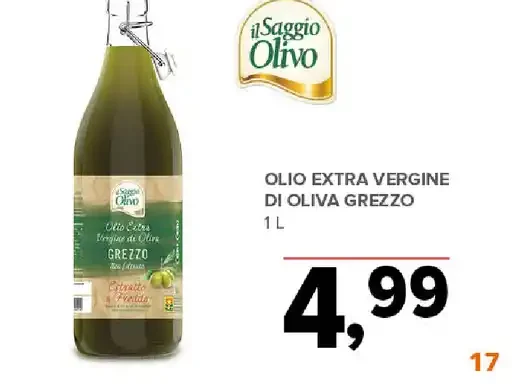 Olio extra vergine di oliva grezzo