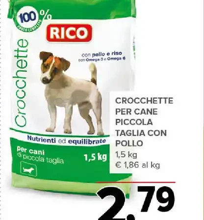 Crocchette per cane piccola taglia con pollo