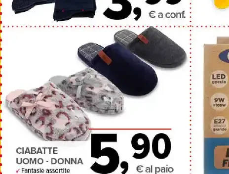 Ciabatte uomo-donna