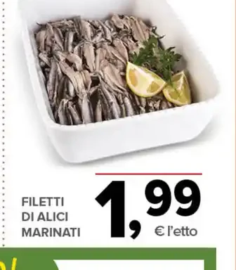 Filetti di alici marinati