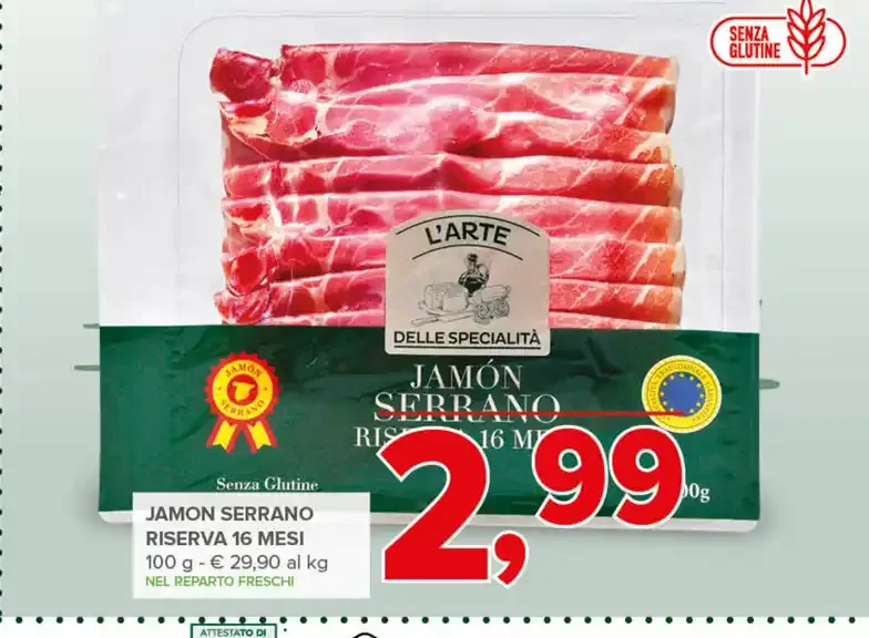 Jamon Serrano riserva 16 mesi