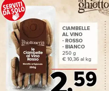 Ciambelle al vino rosso e bianco