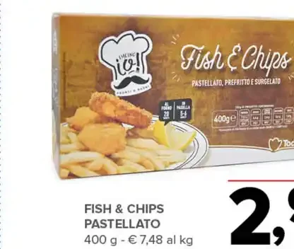Fish & chips pastellato