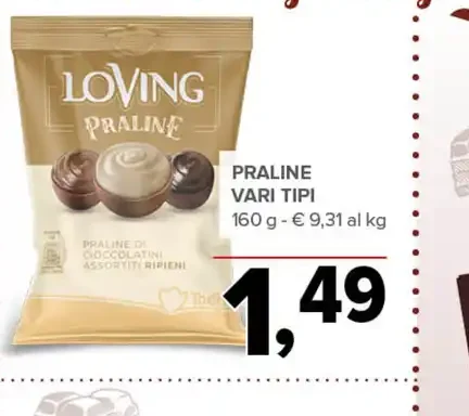 Praline vari tipi