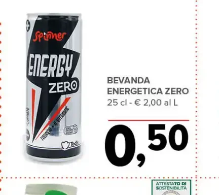 Bevanda energetica zero