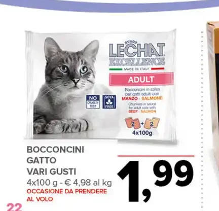 Bocconcini gatto vari gusti