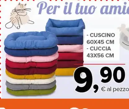 Cuscino o cuccia per animali