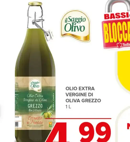 Olio extra vergine di oliva grezzo