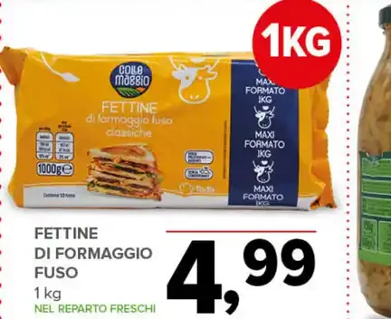 Fettine di formaggio fuso