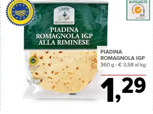 Piadina romagnola IGP