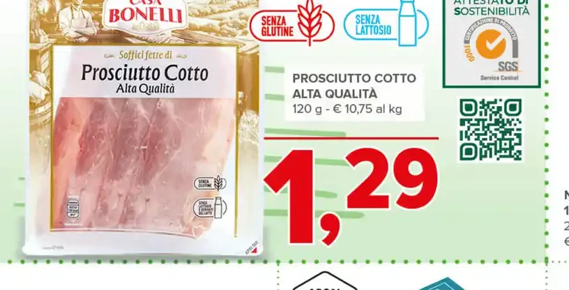 Prosciutto cotto alta qualità
