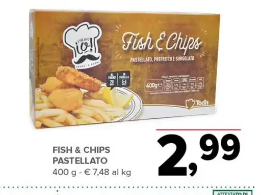 Fish & chips pastellato