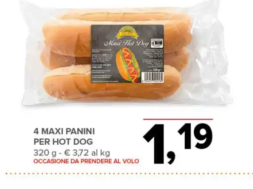 Maxi panini per hot dog