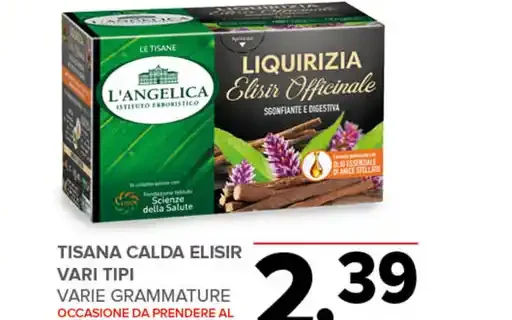 Tisana calda Elisir