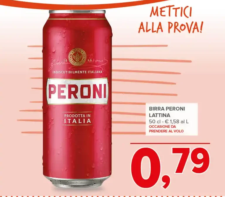 Birra Peroni lattina