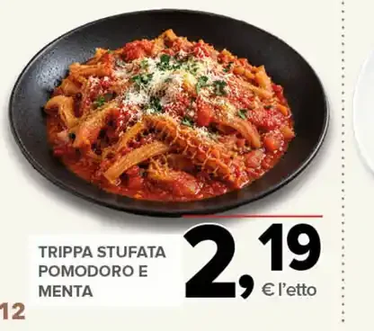 Trippa stufata pomodoro e menta