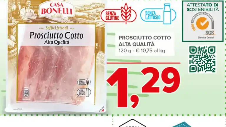 Prosciutto cotto alta qualità