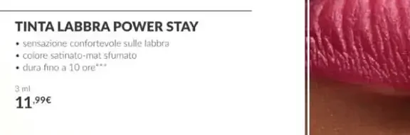 Tinta labbra Power Stay