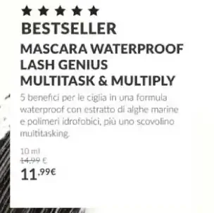 Mascara Waterproof Lash Genius Multitask & Multiply