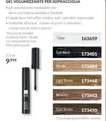 Gel volumizzante per sopracciglia