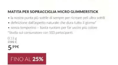 Matita per sopracciglia Micro Glimmerstick